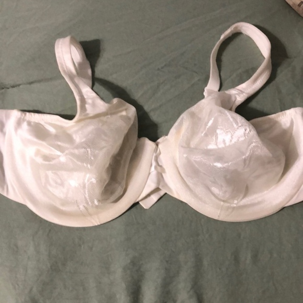 lilyette women’s off white bra size 40C three prong closure